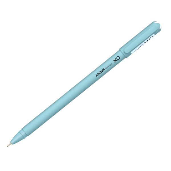 Hauser XO 0.7mm Ball Pen Box Pack | Sleek Body & Minimalistic Design | Matt Finish & Solid Body Type | Low Viscosity Ink With Ultra Durable Tip | Blue Ink, 10 Pens - Image 3